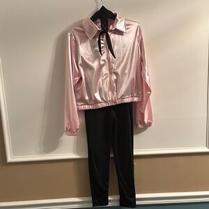 Revolution Pink and Black Kids Dance Costume